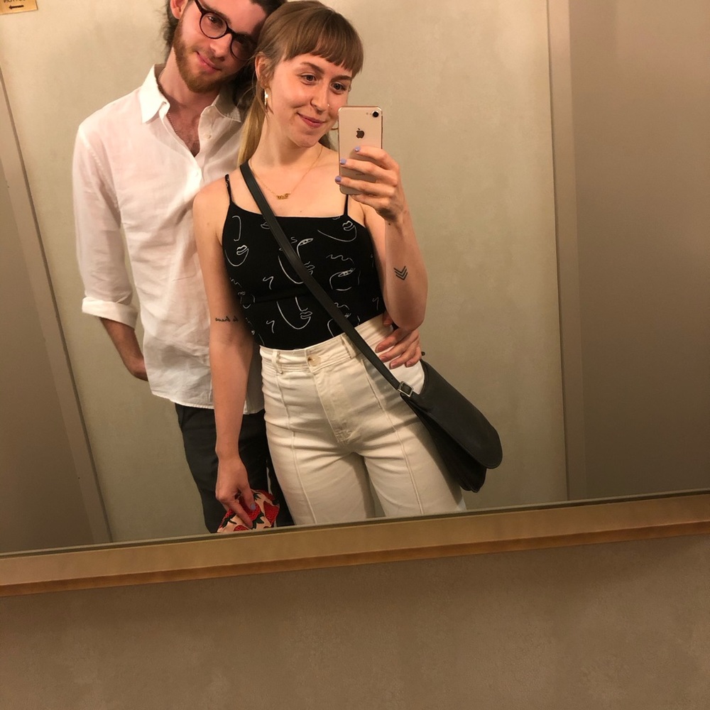 GLASSONS CROPPED WIDE LEG PANTS